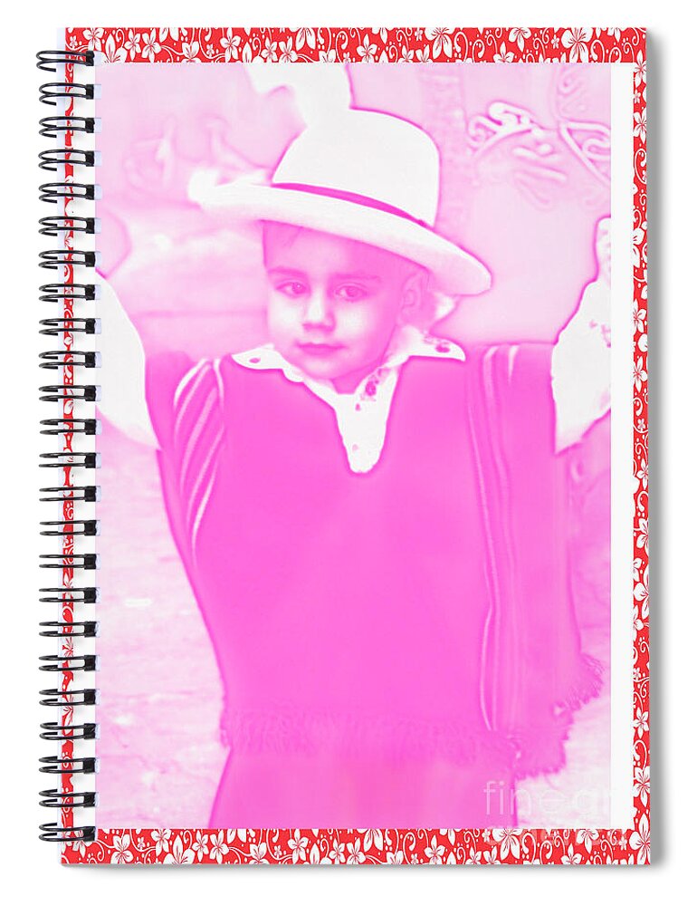 Boy Spiral Notebook featuring the photograph Cuenca Kids 767 by Al Bourassa