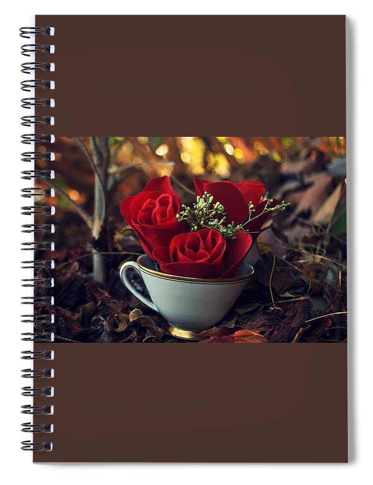 Cup Spiral Notebook featuring the photograph Cup by Mariel Mcmeeking