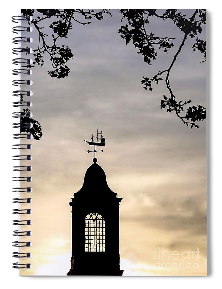 Silhouette Spiral Notebook featuring the photograph Cupola Silhouette by Janice Drew