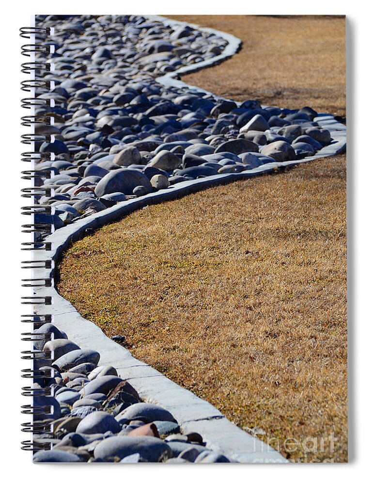 Rock Spiral Notebook featuring the photograph Curvy path by Robert WK Clark