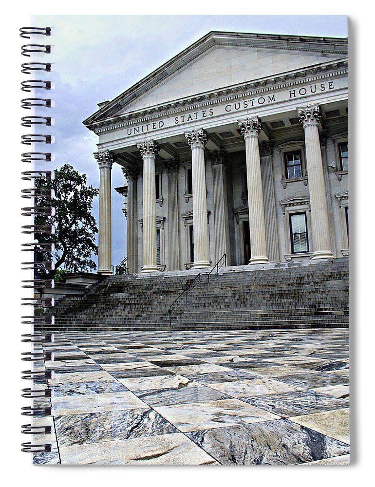 Charleston Spiral Notebook featuring the photograph Custom House by Jessica Brawley