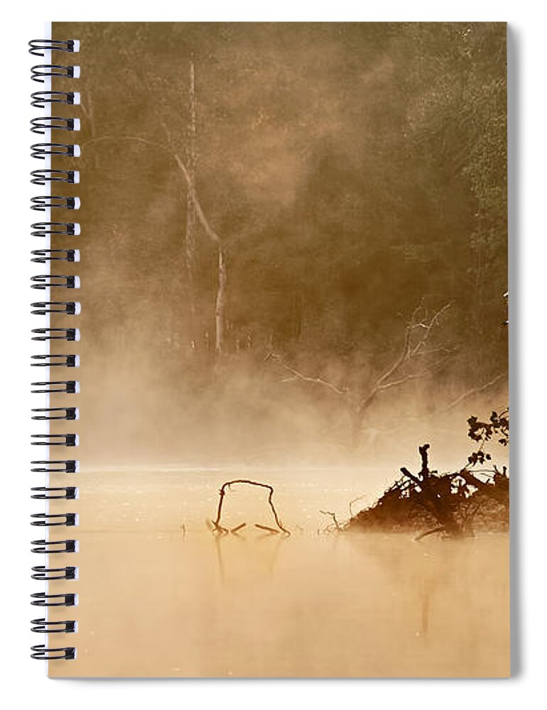 2015 Spiral Notebook featuring the photograph Cutting Through the Mist by Robert Charity