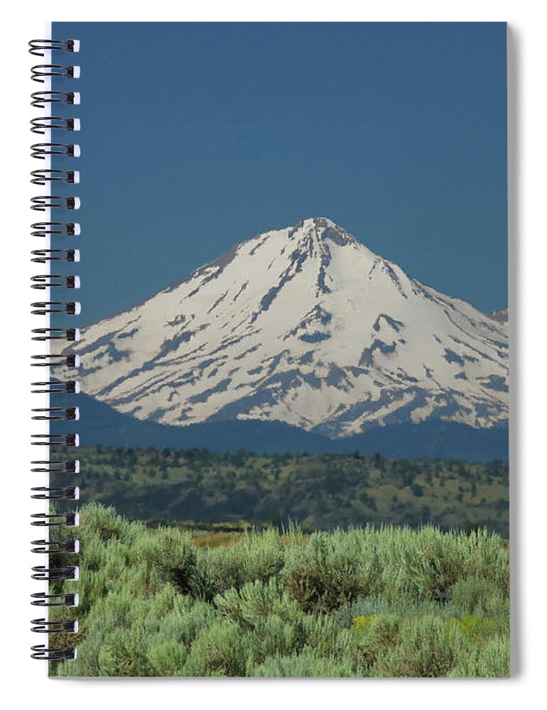D3a6611 Spiral Notebook featuring the photograph D3A6611 Mt. Shasta by Ed Cooper Photography