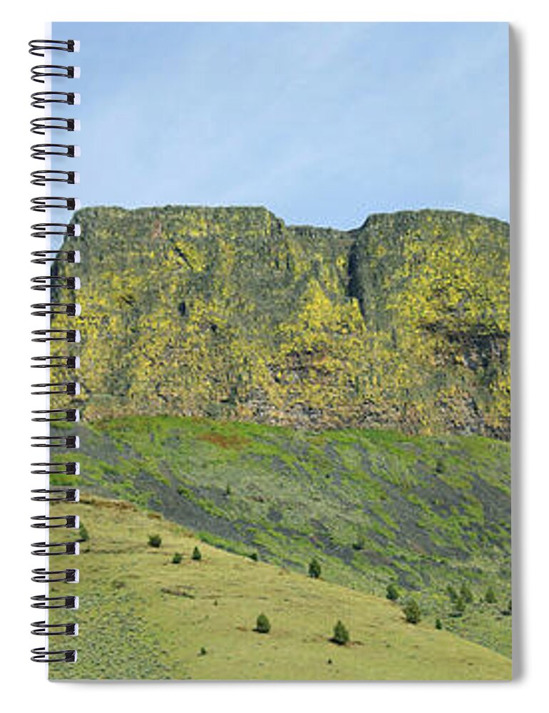 Panorama Spiral Notebook featuring the photograph DA5867 Abert Rim Panorama by Ed Cooper Photography