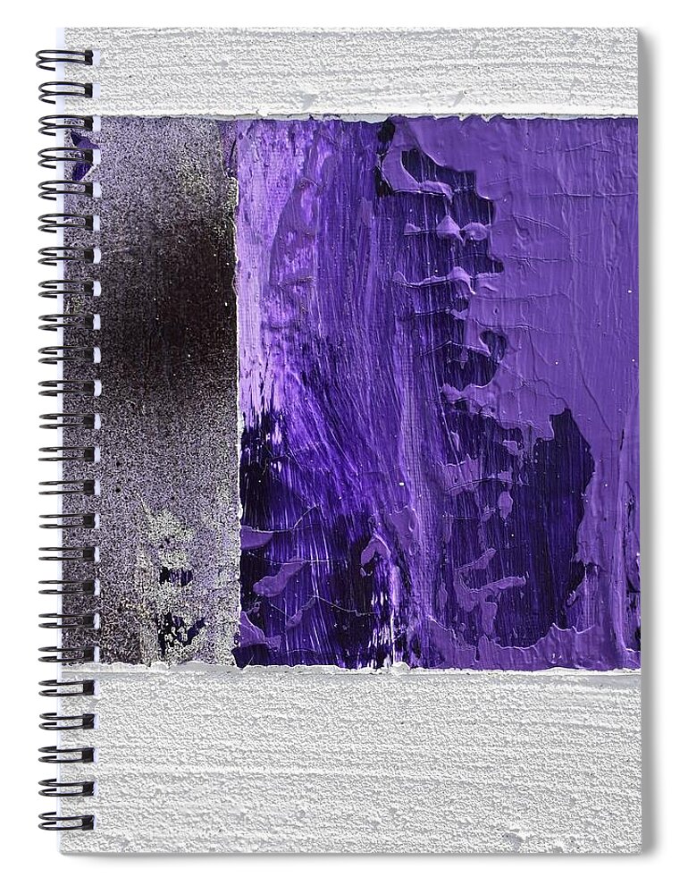 Lyrical Abstract Spiral Notebook featuring the painting Daily Abstraction 217123101 by Eduard Meinema