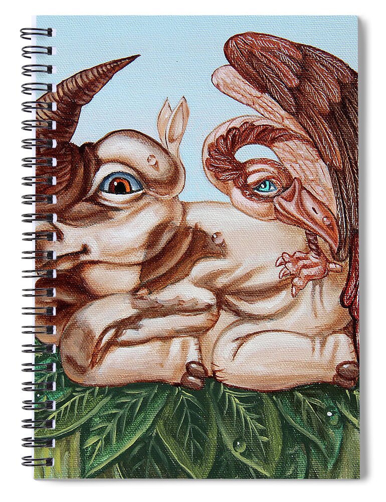 Painting Spiral Notebook featuring the painting Dali. Op.2765 by Victor Molev