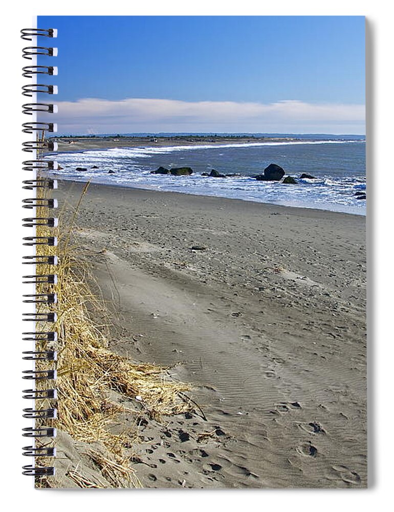 Photography Spiral Notebook featuring the photograph Damon Point by Sean Griffin