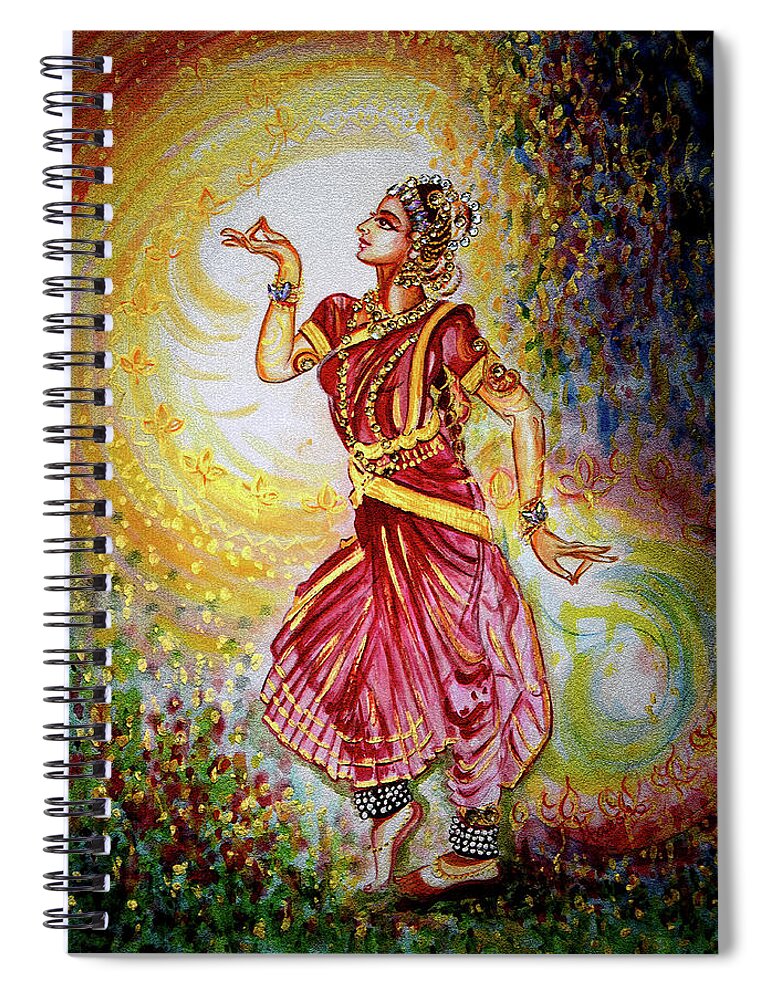 Dance Spiral Notebook featuring the painting Dance by Harsh Malik