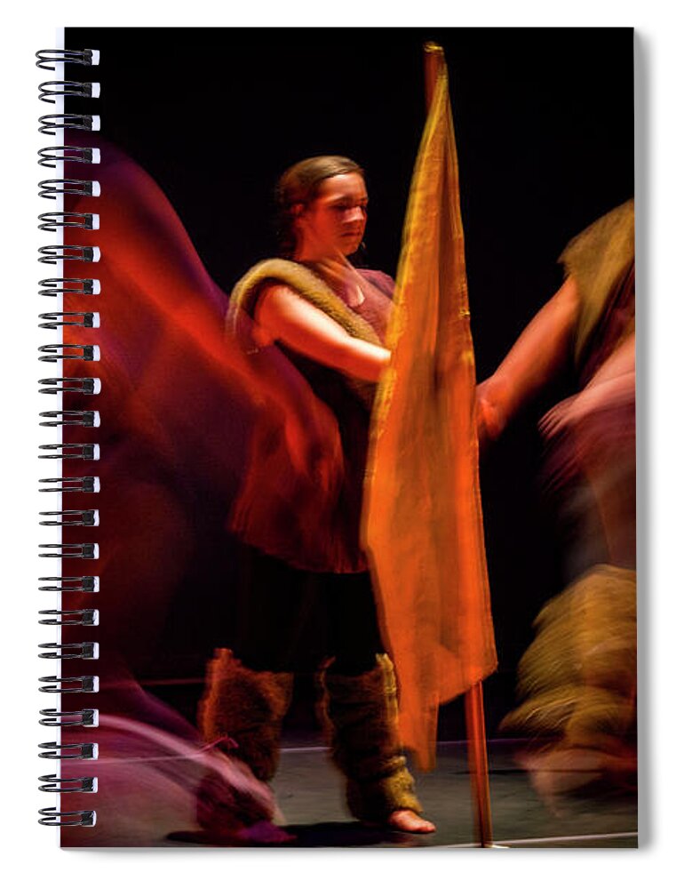Dance Spiral Notebook featuring the photograph Dance Movement by Frederic A Reinecke