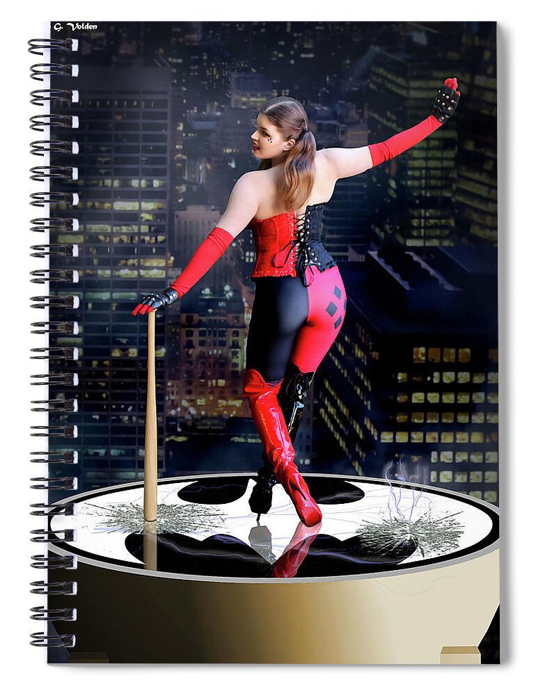 Harlequin Spiral Notebook featuring the photograph Dance Of The Harlequin by Jon Volden
