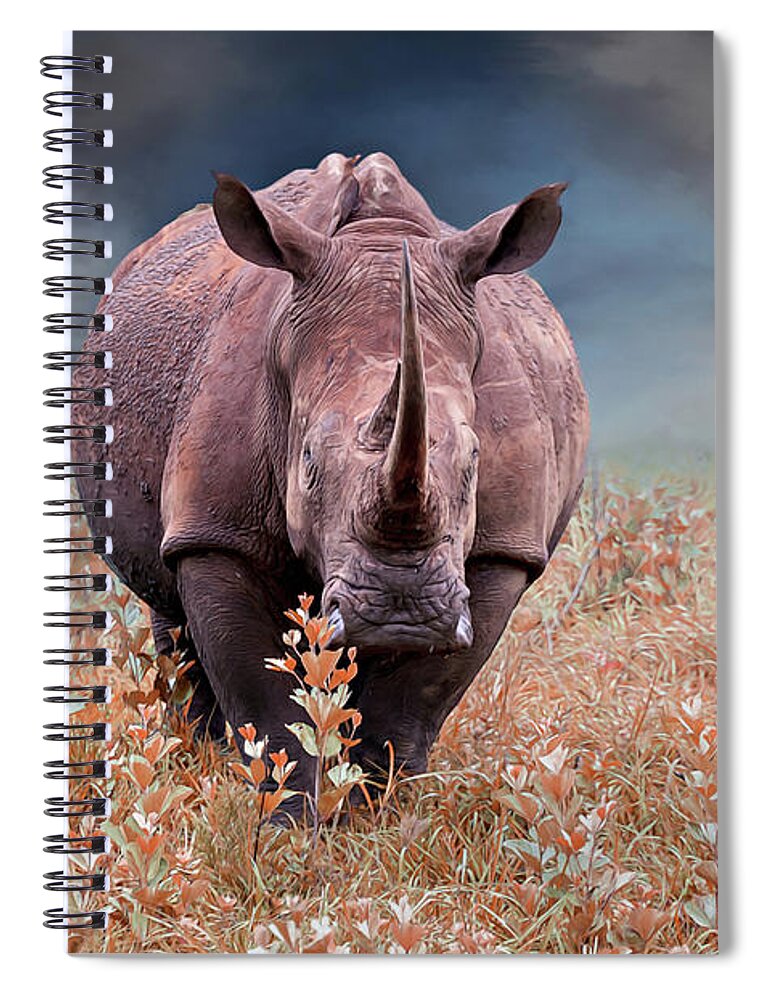 Africa Spiral Notebook featuring the photograph Dangerous by Maria Coulson