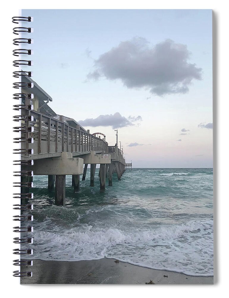 Dania Beach Ocean Park Pier Spiral Notebook by Art Block Collections - Fine  Art America