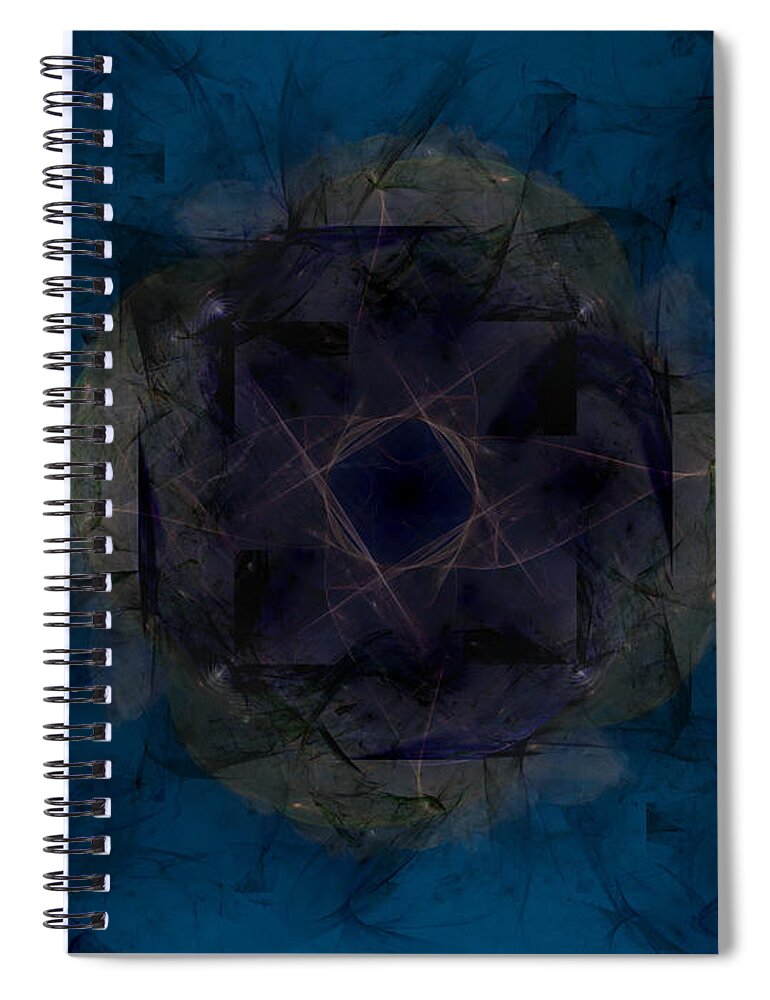 Art Spiral Notebook featuring the digital art Daot by Jeff Iverson