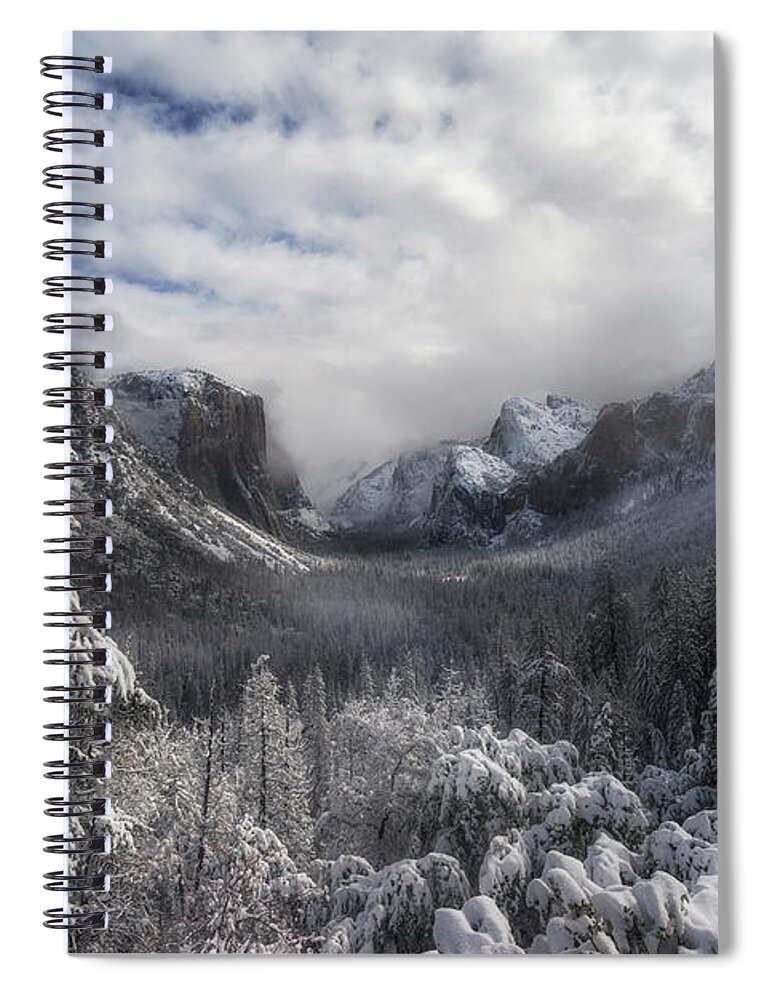 Winter Spiral Notebook featuring the photograph Dappled Light by Nicki Frates