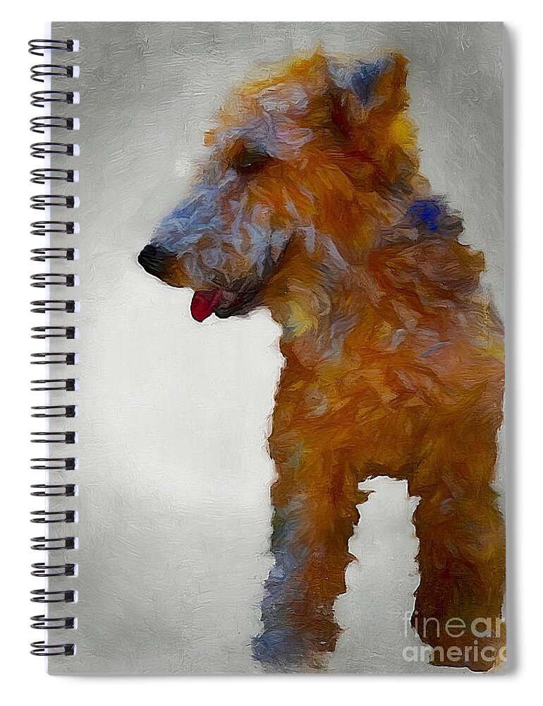 John+kolenberg Spiral Notebook featuring the photograph Darby Dog by John Kolenberg