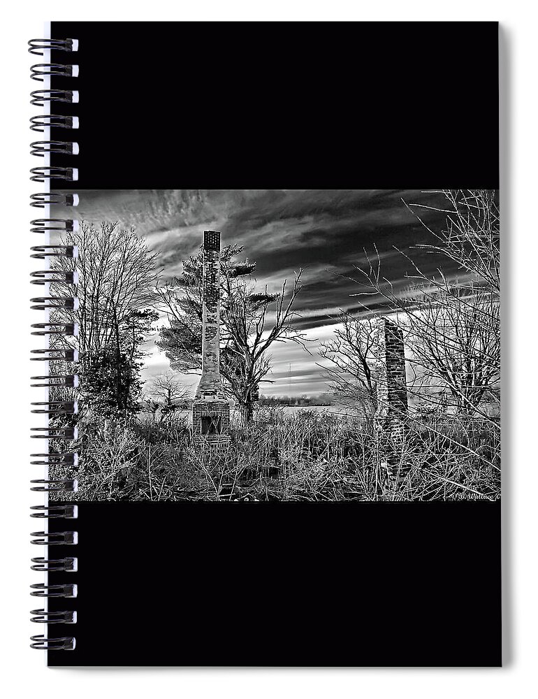 2d Spiral Notebook featuring the photograph Dark Days by Brian Wallace