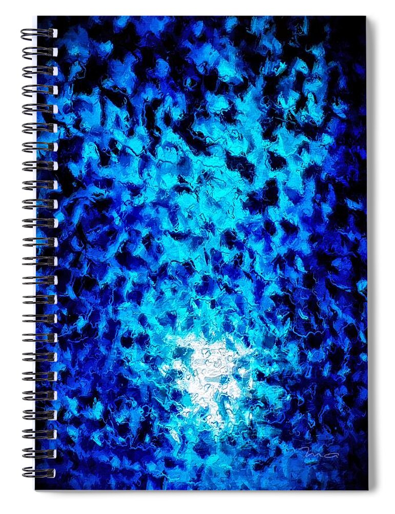 dark Skies Spiral Notebook featuring the painting Dark Sky by Mark Taylor