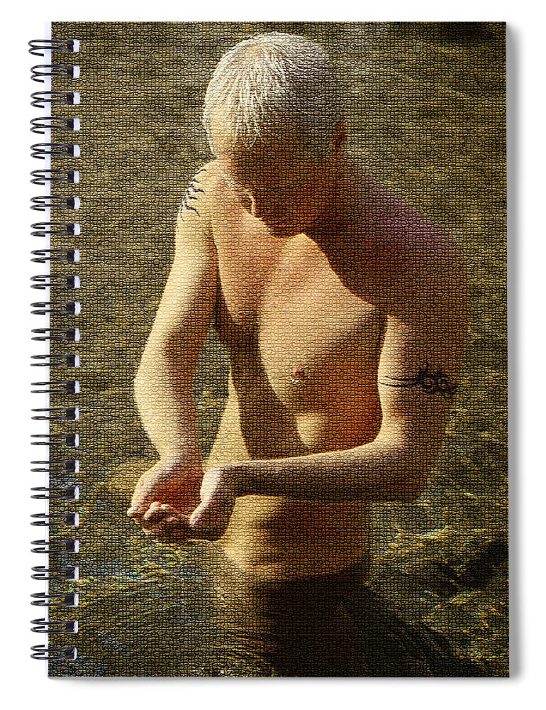 Male Spiral Notebook featuring the photograph Darrell B. 3-1 by Andy Shomock