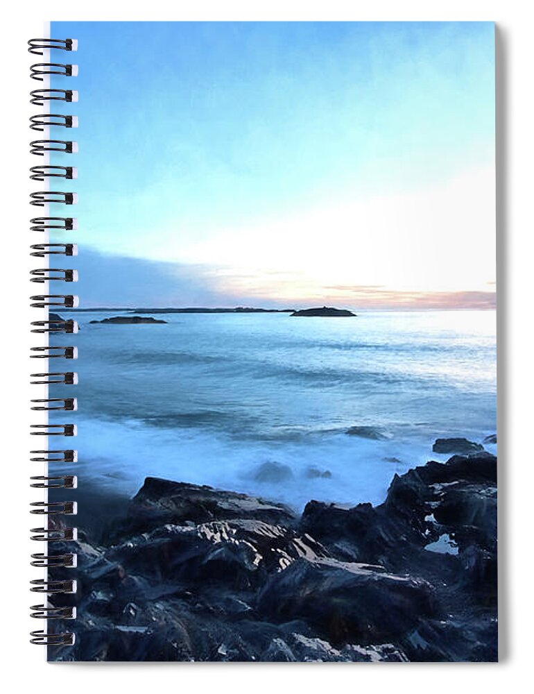 #jefffolger Spiral Notebook featuring the photograph Dawn arrives at Castle Rock by Jeff Folger