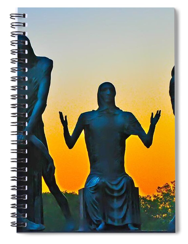 Philadelphia Spiral Notebook featuring the photograph Dawn at Last by Bill Cannon