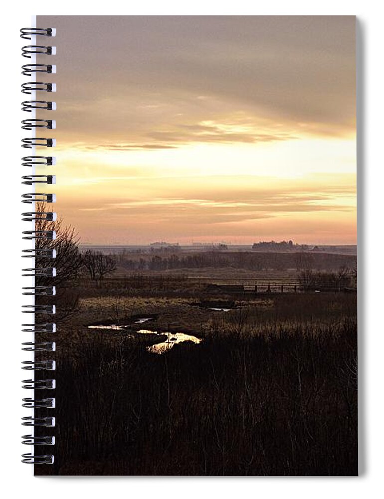 Photography Spiral Notebook featuring the photograph Dawn in the Valley by Larry Ricker