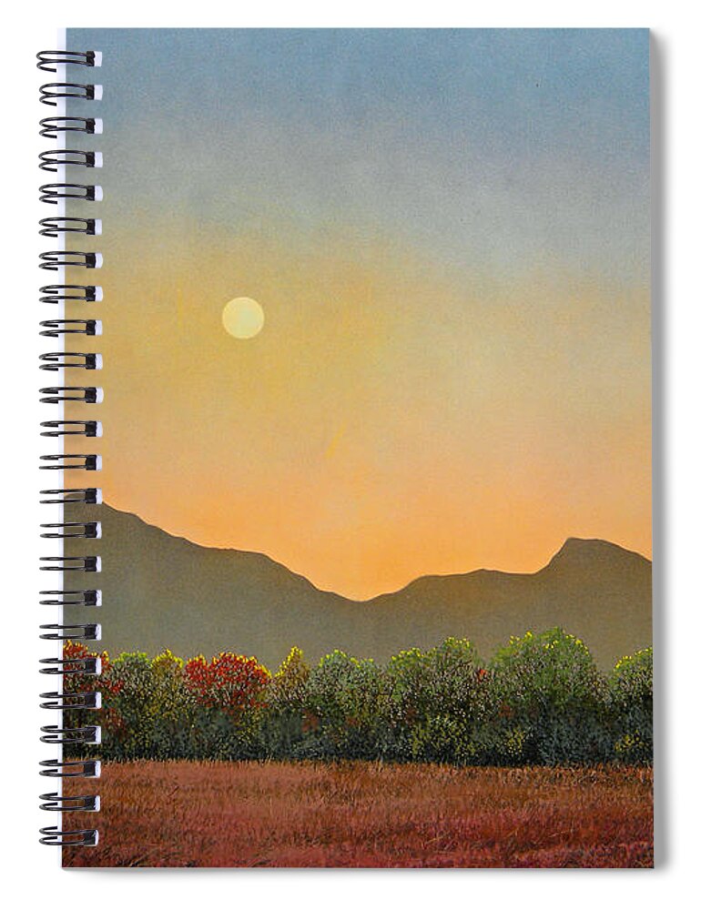 Landscape Spiral Notebook featuring the painting Days Beginning by Frank Wilson