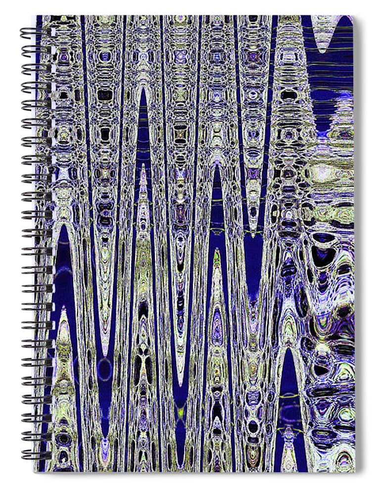 Dead Cholla Abstract Spiral Notebook featuring the digital art Dead Cholla Abstract by Tom Janca