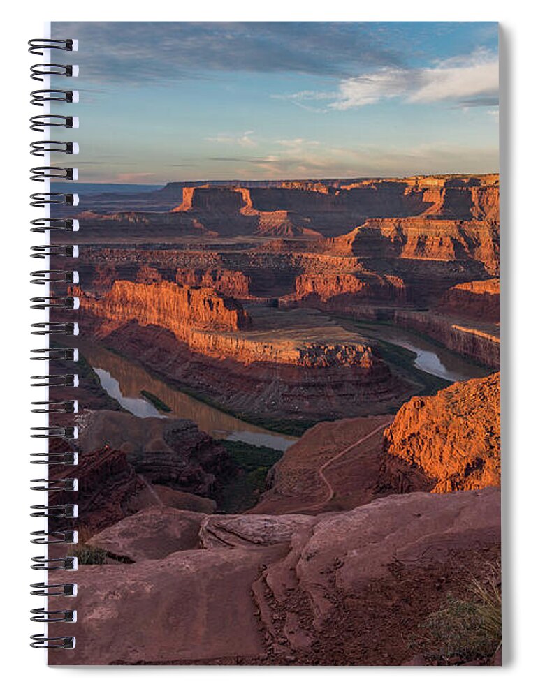 Dead Horse Point Spiral Notebook featuring the photograph Dead Horse Point Sunrise by Dan Norris