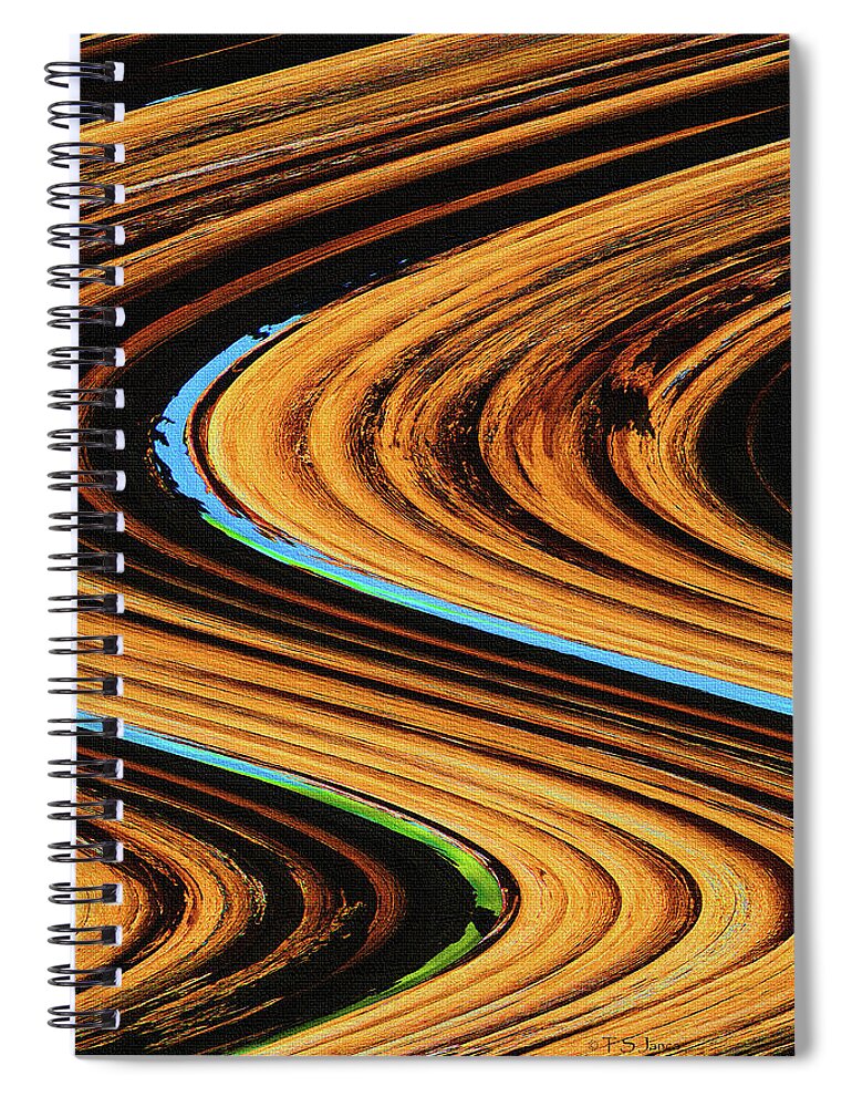 Dead Saguaro Abstract Spiral Notebook featuring the photograph Dead Saguaro Abstract by Tom Janca
