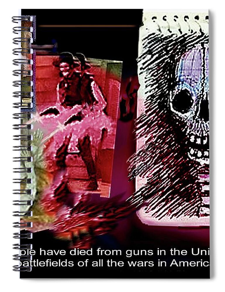 Obsession Spiral Notebook featuring the digital art Deadly Obsession by Marc and Hartmut Jager