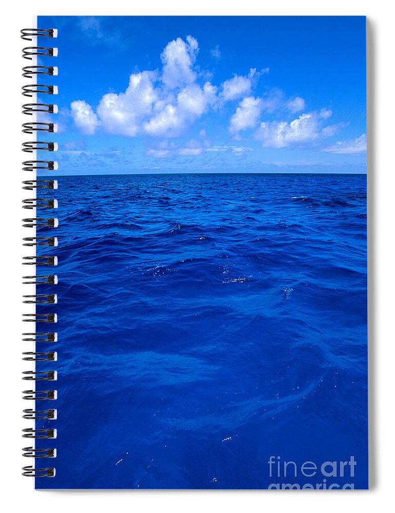 Afternoon Spiral Notebook featuring the photograph Deep Blue Ocean by Greg Vaughn - Printscapes