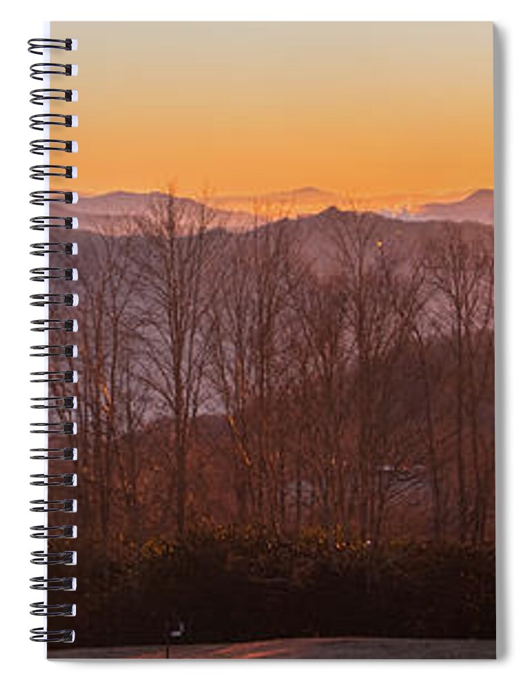 Sunrise Spiral Notebook featuring the photograph Deep Orange Sunrise by D K Wall
