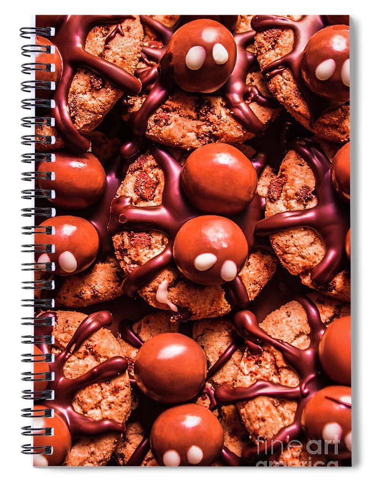 Halloween Spiral Notebook featuring the photograph Delicious halloween fun by Jorgo Photography