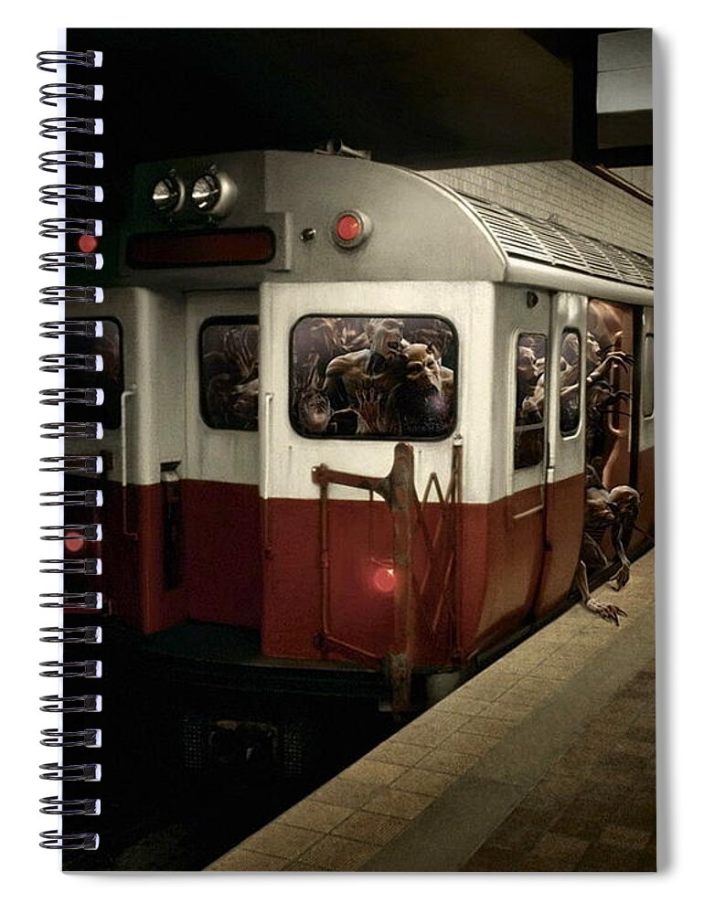 Demon Spiral Notebook featuring the photograph Demon by Jackie Russo