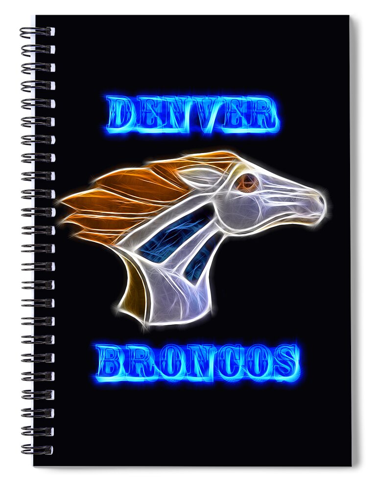 Broncos Spiral Notebook featuring the photograph Denver Broncos 2 by Shane Bechler