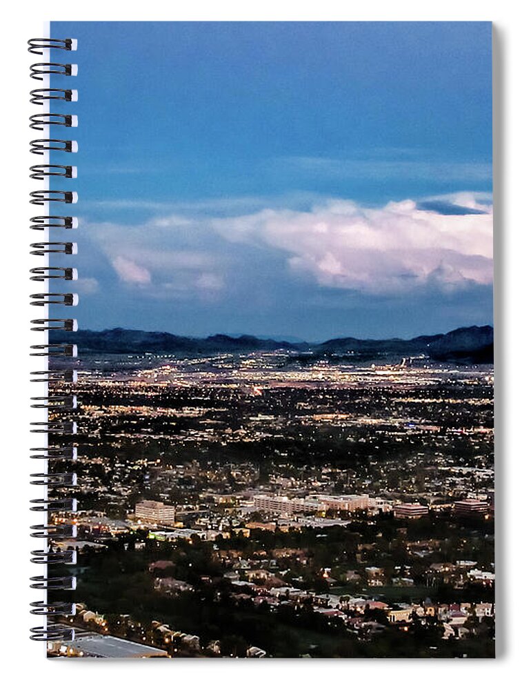 Susan Molnar Spiral Notebook featuring the photograph Desert Clouds by Susan Molnar