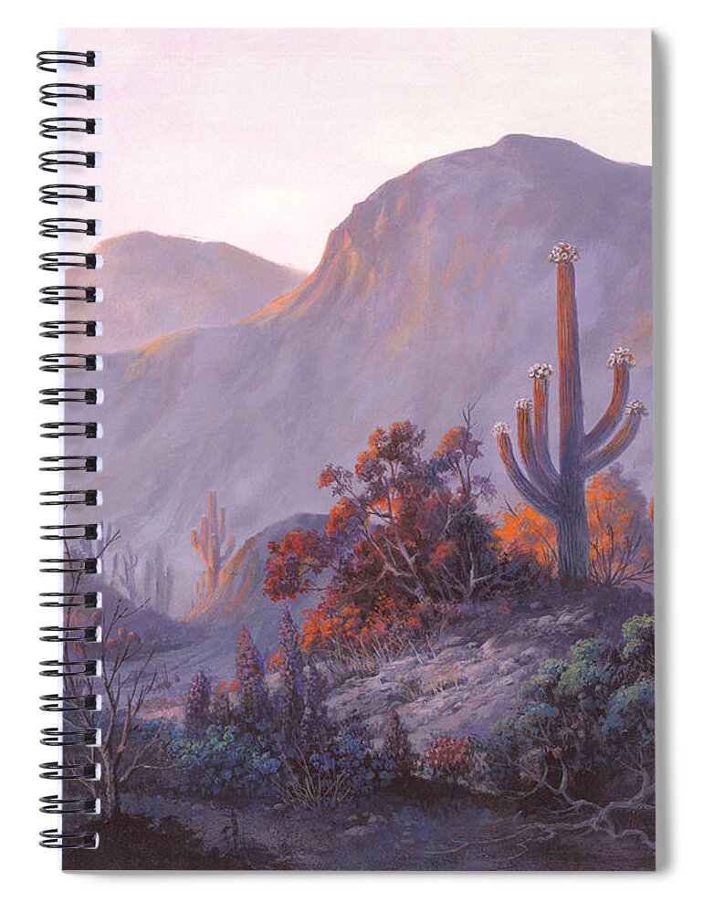 Michael Humphries Spiral Notebook featuring the painting Desert Dessert by Michael Humphries