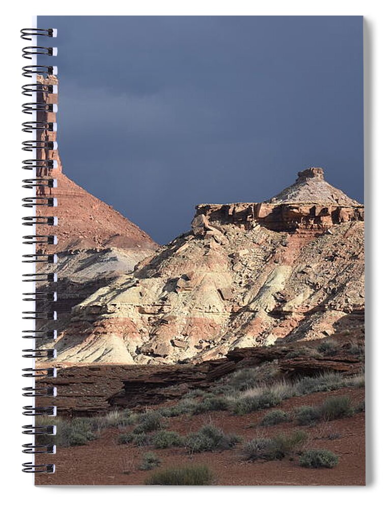 Desert Spiral Notebook featuring the photograph Desert Landscape by Ben Foster