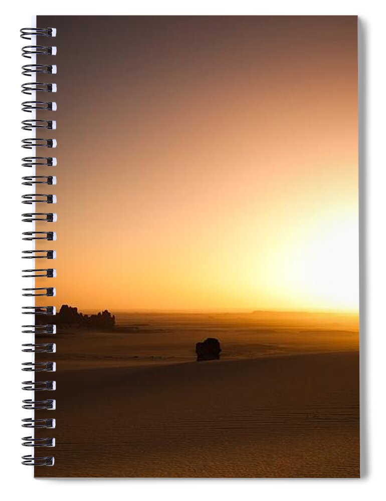 Desert Spiral Notebook featuring the digital art Desert by Maye Loeser