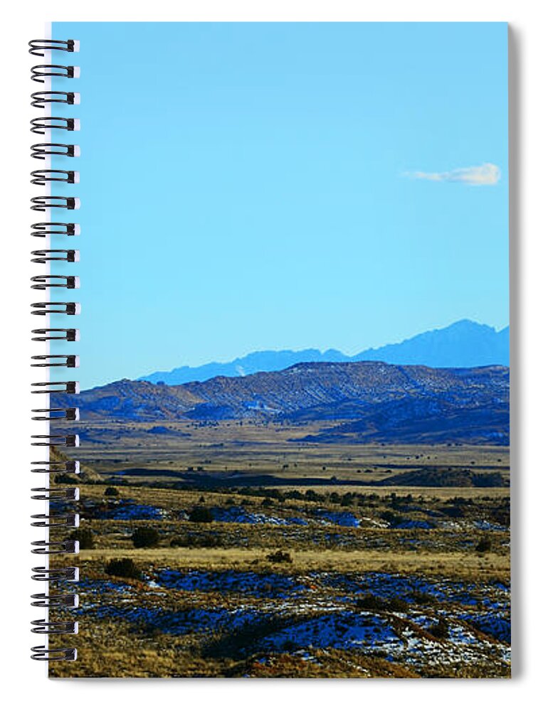 Southwest Landscape Spiral Notebook featuring the photograph Desert range by Robert WK Clark