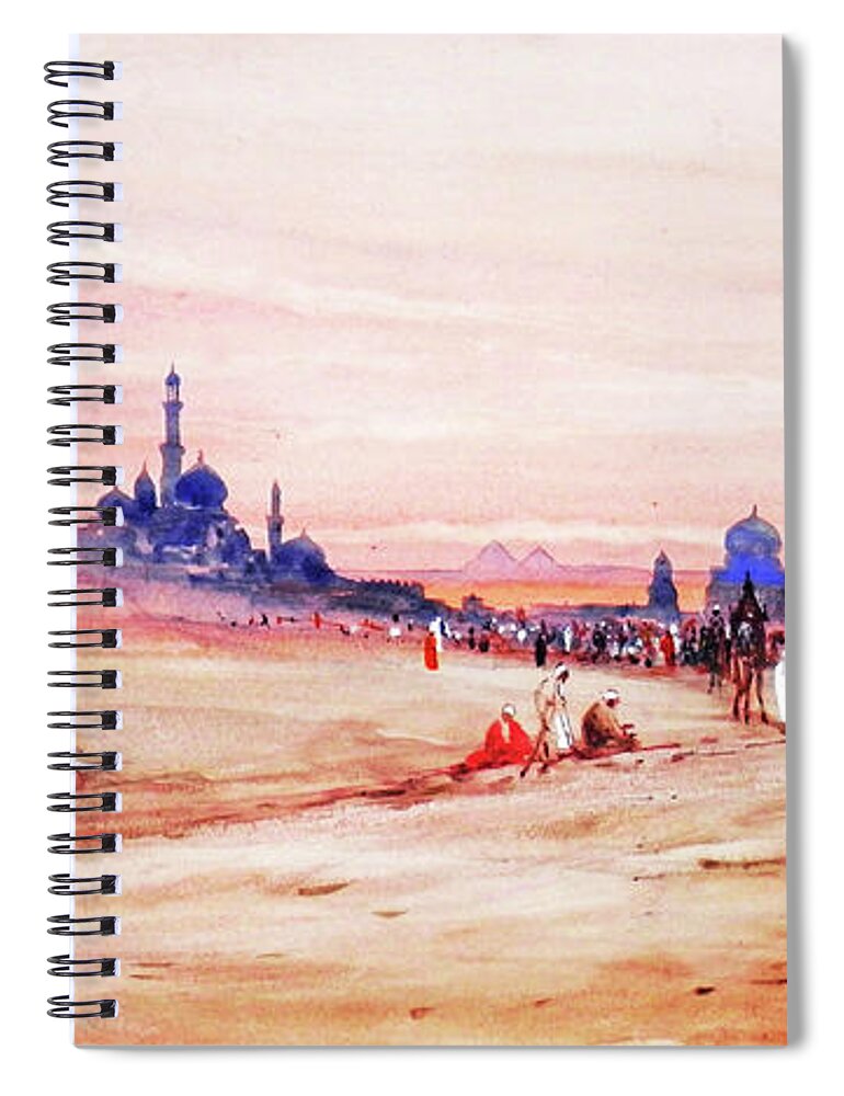 Desert Spiral Notebook featuring the photograph Desert View by Munir Alawi