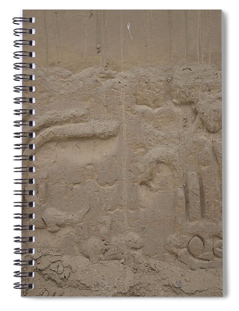 Dragon Temple Spiral Notebook featuring the digital art Detail at the Dragon Temple by Carol Ailles