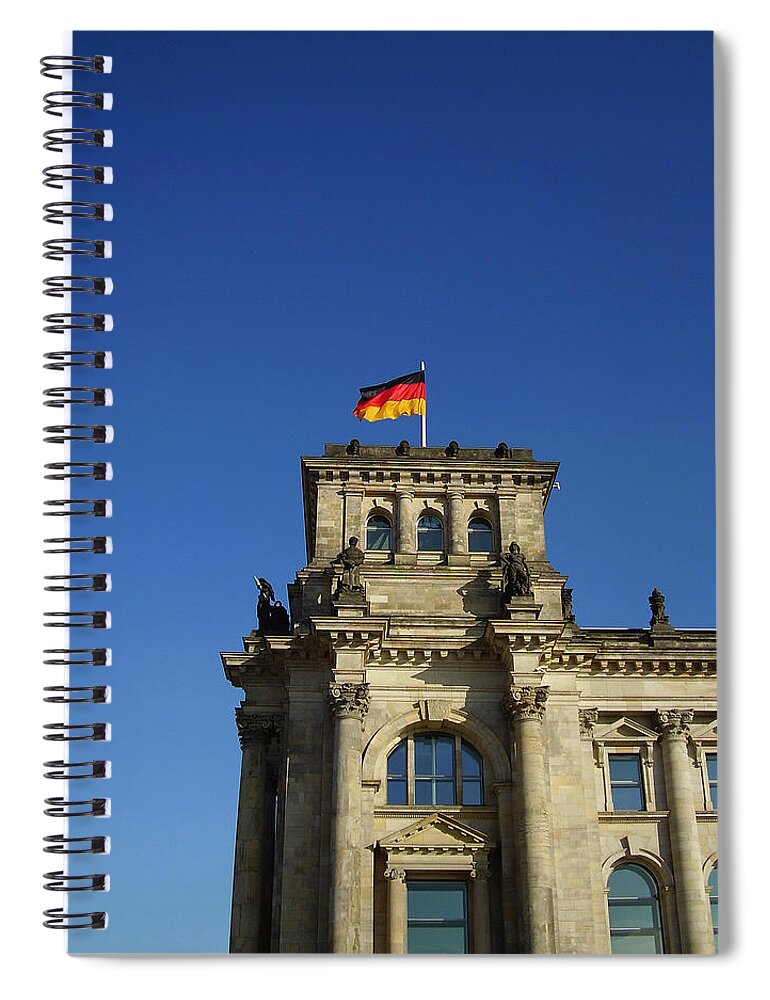 Deutscher Bundestag Spiral Notebook featuring the photograph Deutscher Bundestag II by Flavia Westerwelle