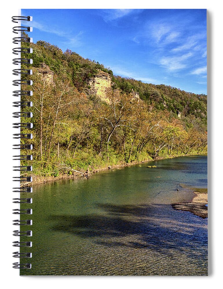 River Spiral Notebook featuring the photograph Devil's Elbow by Phil Spitze