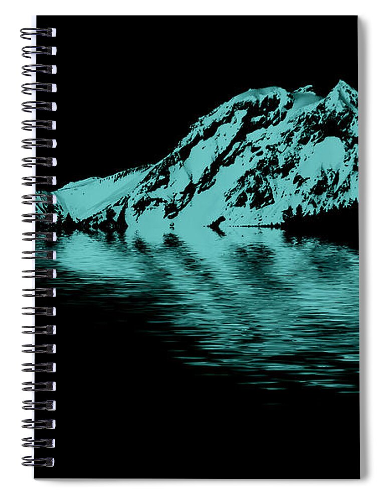 Mountain Spiral Notebook featuring the photograph Diamond Head by Elaine Hunter
