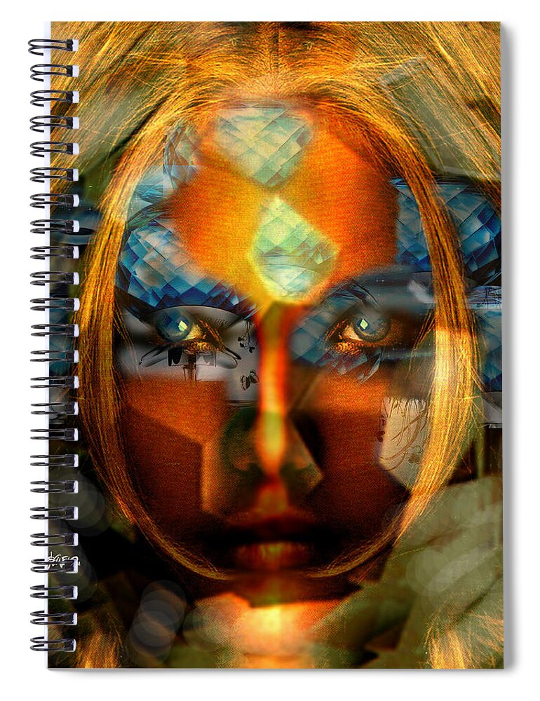 Lady Spiral Notebook featuring the photograph Diamonella by Seth Weaver