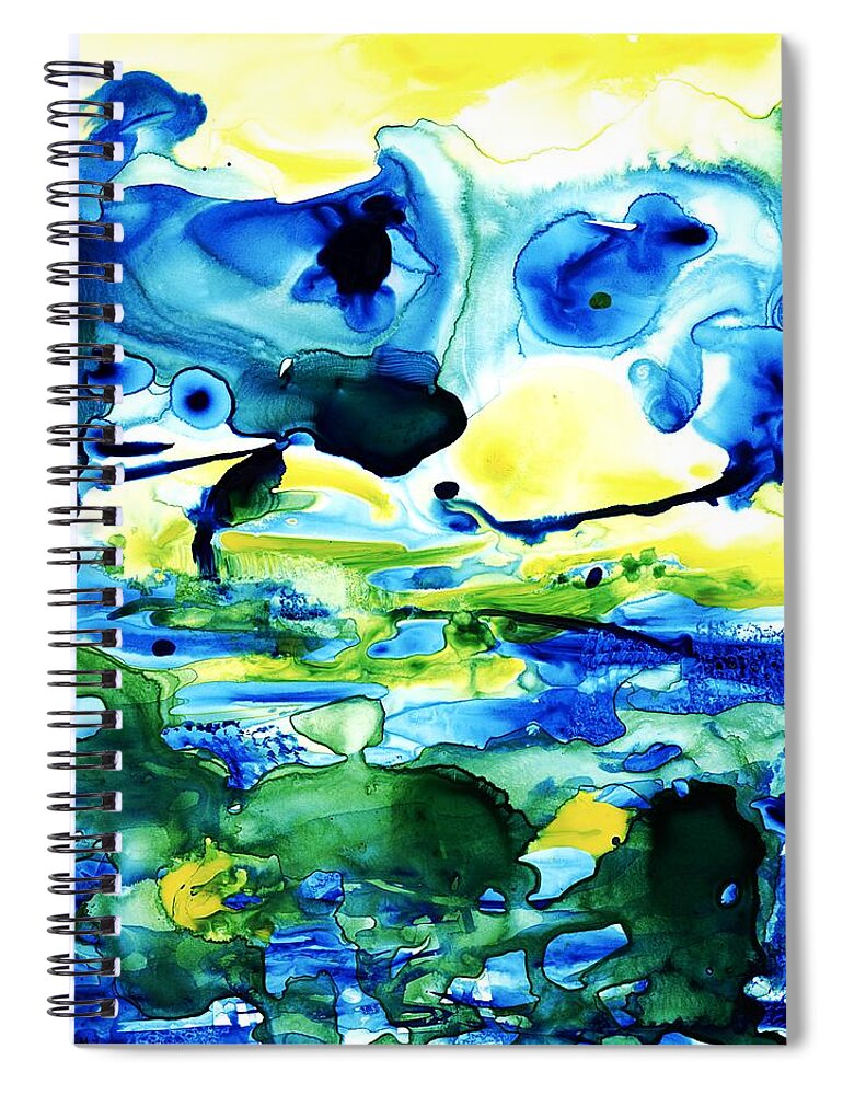 Reflection Spiral Notebook featuring the painting Different Reflection by Anastasiya Malakhova