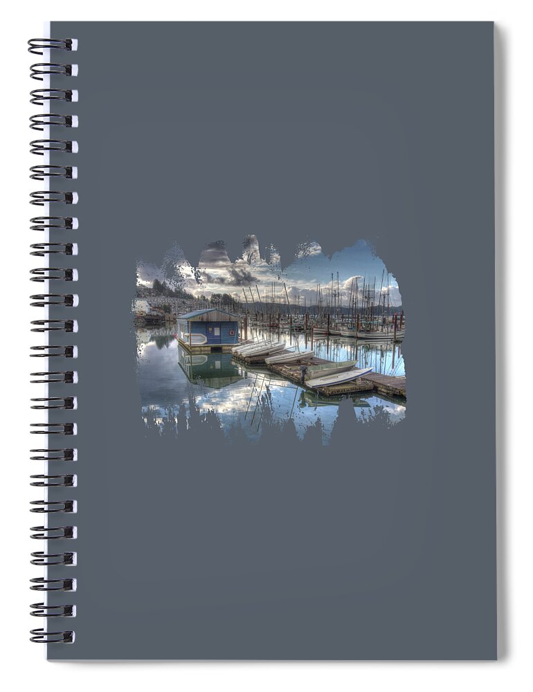 Dingies Spiral Notebook featuring the photograph Dinghies For Rent by Thom Zehrfeld