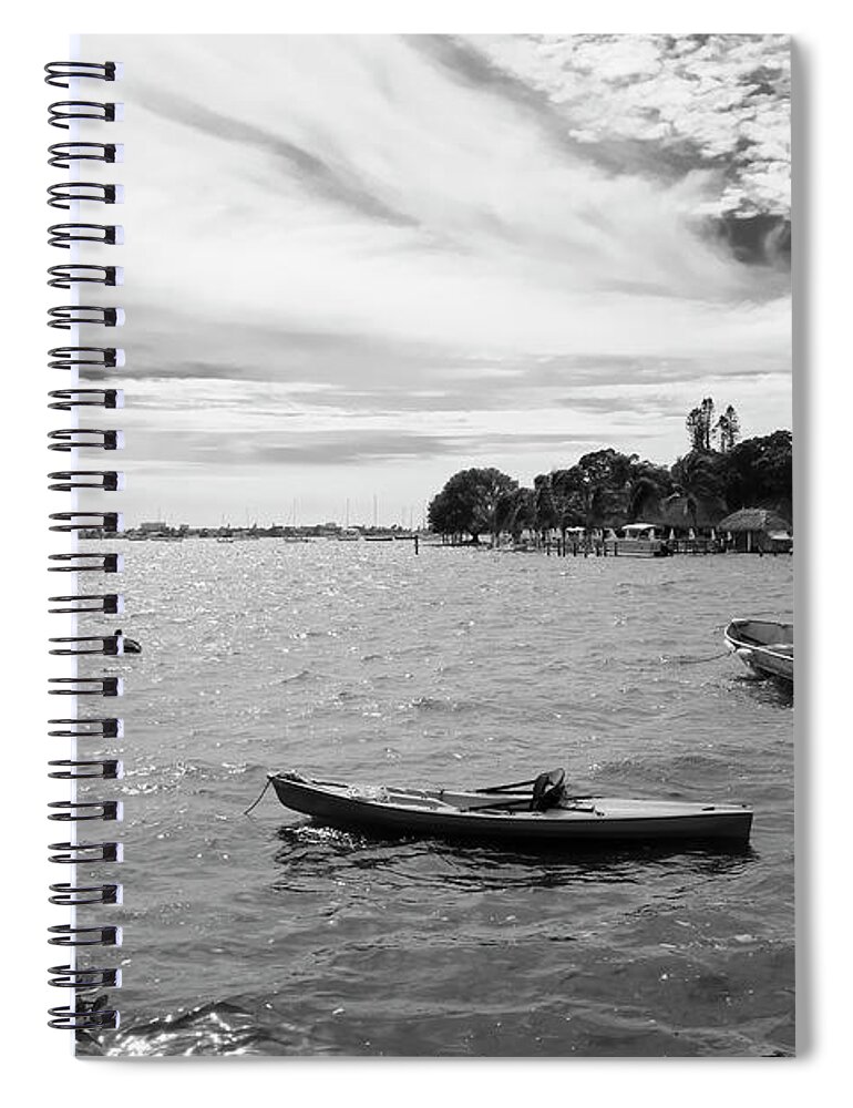 Photo For Sale Spiral Notebook featuring the photograph Dinghies on Sarasota Bay by Robert Wilder Jr