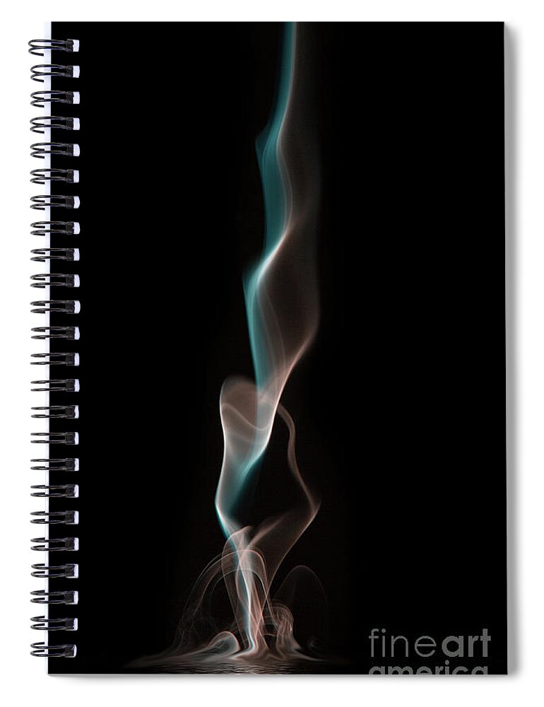 Abstract Spiral Notebook featuring the photograph Dipped by Patti Schulze